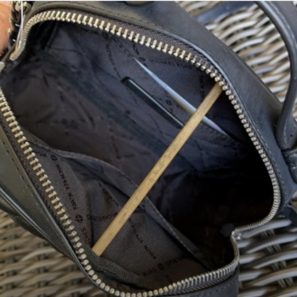 Michael Kors Small Rose Top Handle Leather Satchel - Picture 15 of 16